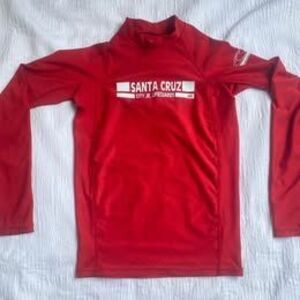 O’Neill Kids Santa Cruz JR Guards Rashguard Red size 8-12